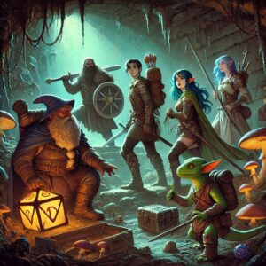 Dimly lit stone crypt beneath Durst Manor, representing the chanting catacombs of Death House.