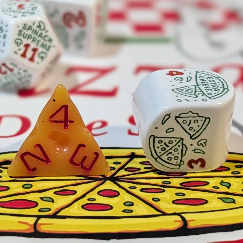 A modern d4 compared to a traditional d4