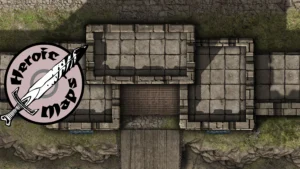 Tabletop D&D maps used for long-form campaigns, featuring urban and interior locations