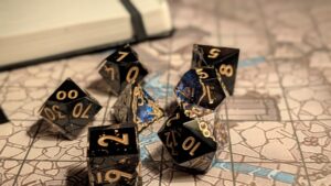 Awesome Dice Blue Geode Full Set