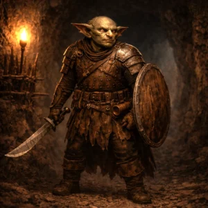 Goblin Swordsman frontline warrior from the Goblins Reimagined Creature Feature PDF