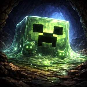 Minecraft-inspired slime creature for tabletop RPGs