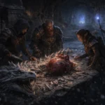 Adventurers harvest dragon parts and explore ancient crypts beneath a dungeon in Voxels & Valor Session 12