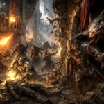 Adventurers battle goblins and a Canoloth inside the collapsing halls of Cragmaw Castle during a chaotic Dungeons & Dragons encounter.