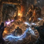 Adventurers battle a direwolf and King Grol inside the ruined halls of Cragmaw Castle during a chaotic Dungeons & Dragons encounter.